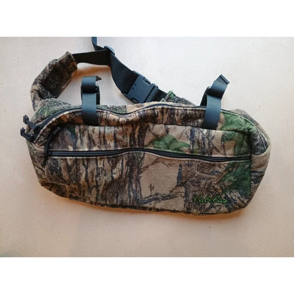 Cabela’s Mossy Oak Camo Flannel Hunting Fanny Pack Lumbar Bag